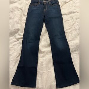 7 boot cut blue jeans